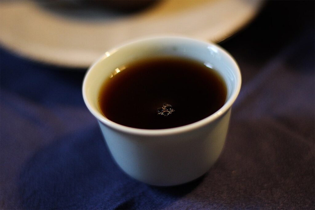 2001 XY Yiwu Gushu Shu Puerh Lao Tea Shop Tea Adventures