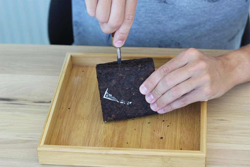 How to Break a Puerh Tea Brick Tea Adventures