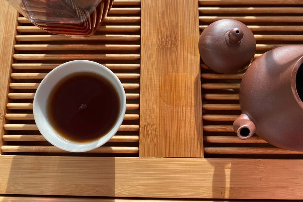Silent Hymn Liu Bao Leaves With Hugs Tea Adventures
